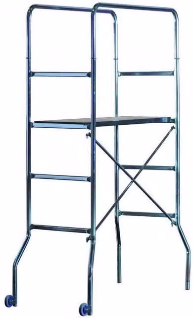 Trabattello Trio Marchetti in acciaio zincato color argento L: 130 cm, P: 60 cm, H: 188 cm