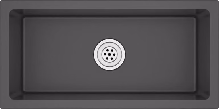 Lavello da Cucina Lavorato a Mano Nero Acciaio Inox