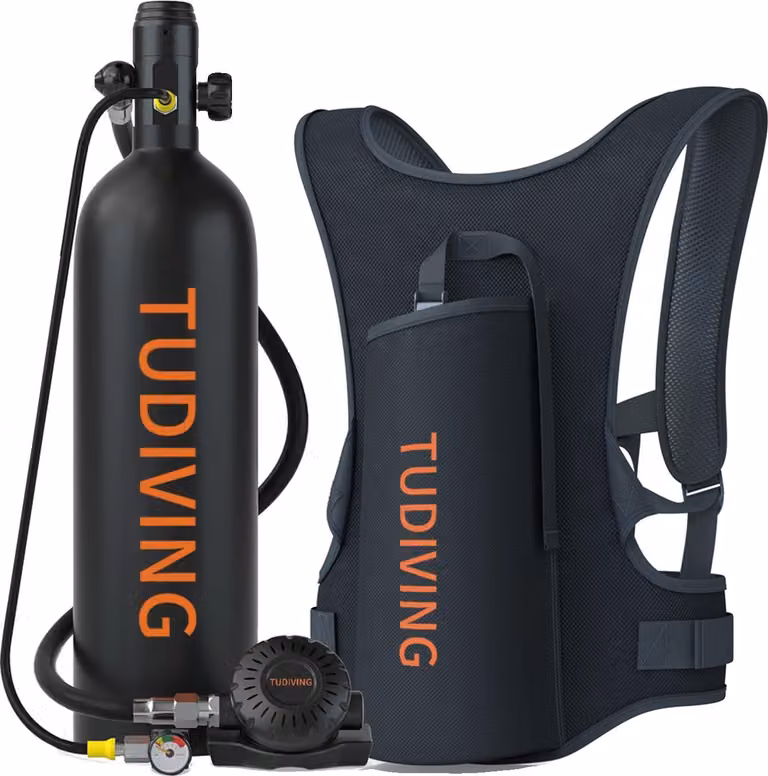 Bombola per immersione, capacità 2L portatile, certificata DOT, 2L B1 nero, 2L B1 nero