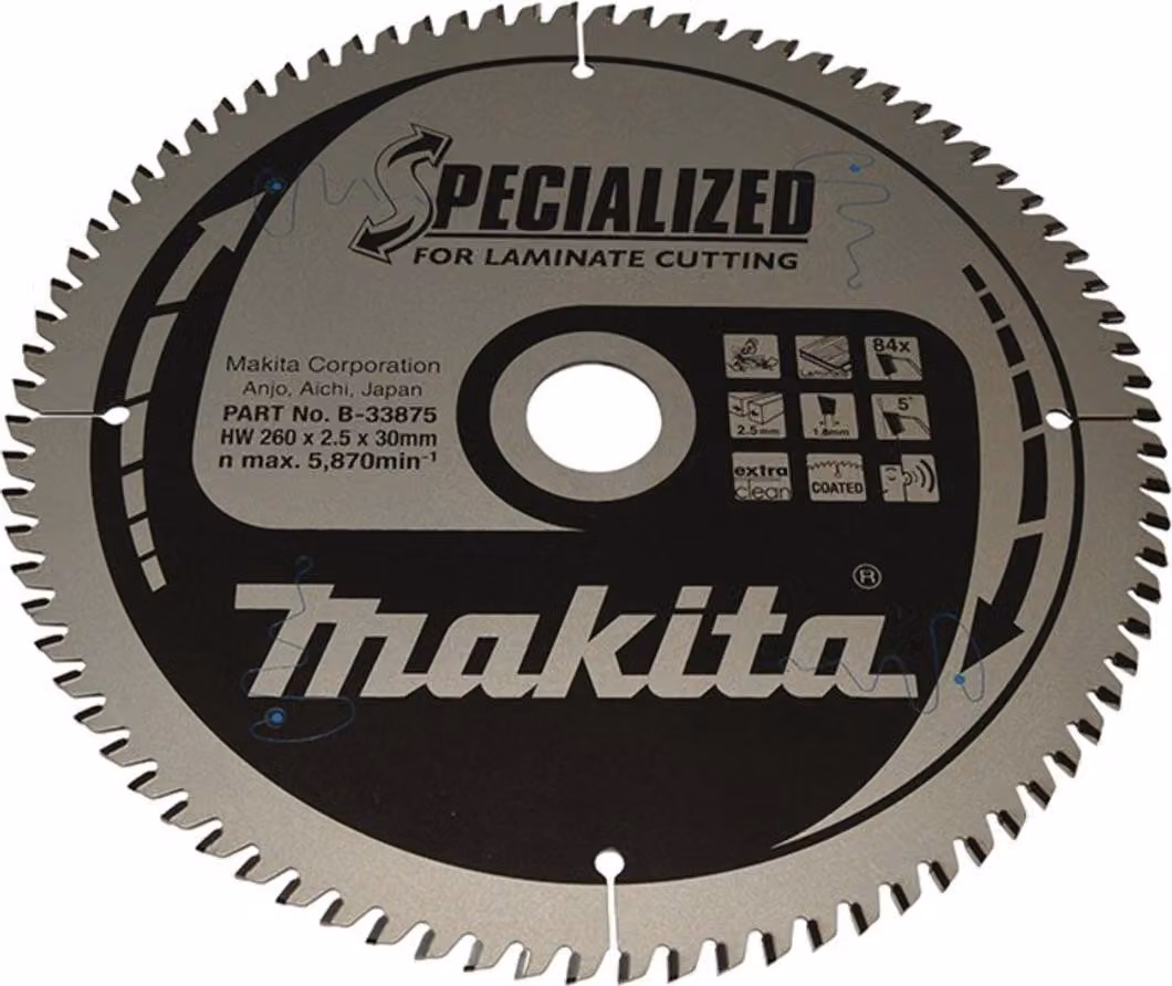 Makita B-33875 Lama circolare specializzata 260 x 30 mm 84T laminato