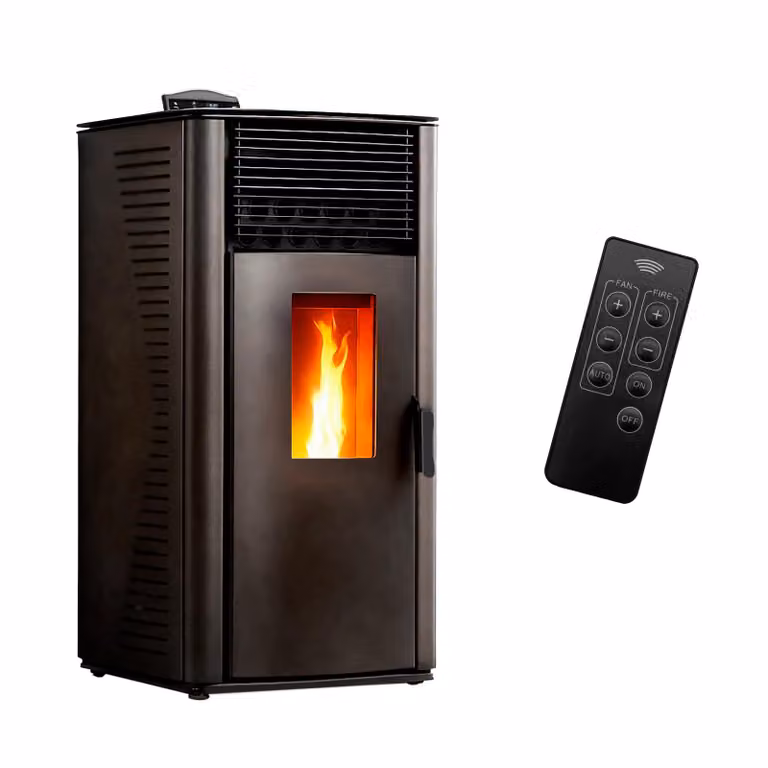 Stufa a pellet ad aria Anita 12 kW Sannover Black