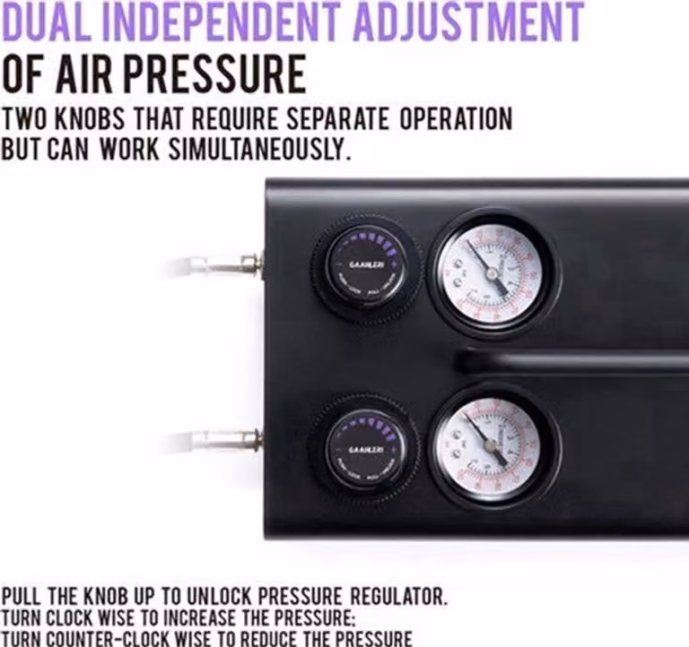 Kit per aerografo con compressore e serbatoio d'aria - Kit per aerografo silenzioso - 57 PSI -