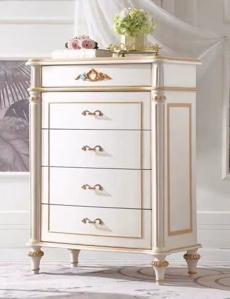 Klassische Weiße Kommode Designer Kommodenschrank Stauraummöbel