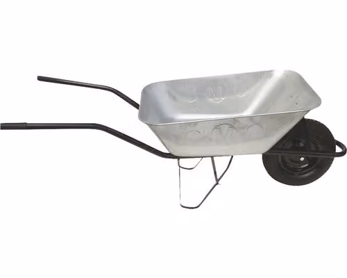 Carriola in struttura zincata con ruota gonfiabile 80 l