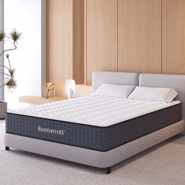 Materasso matrimoniale 160x200X25H molle insacchettate e memory foam Balto