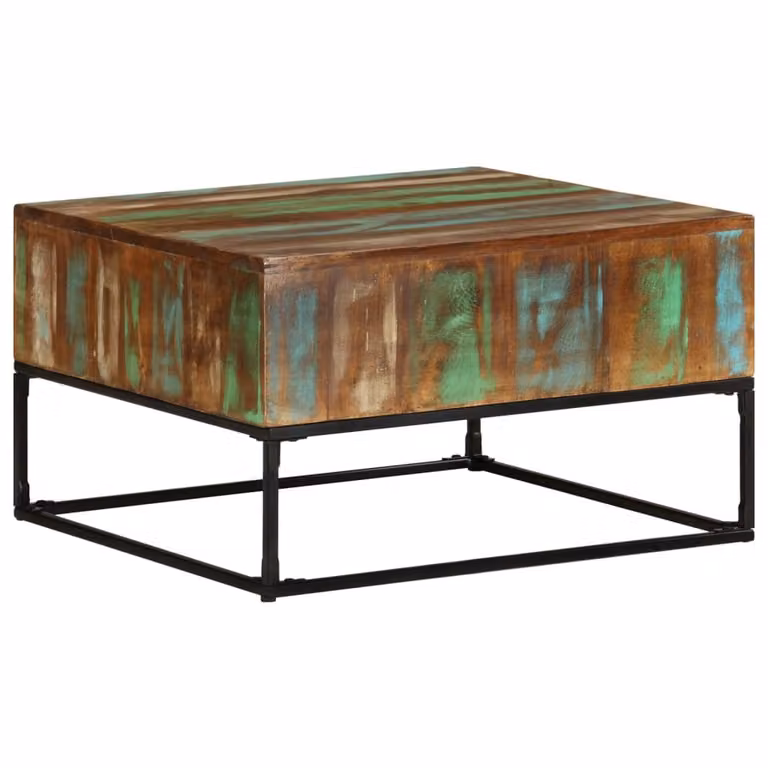Maison Exclusive - Tavolino 68x68x41 cm, realizzato in legno massello di recupero