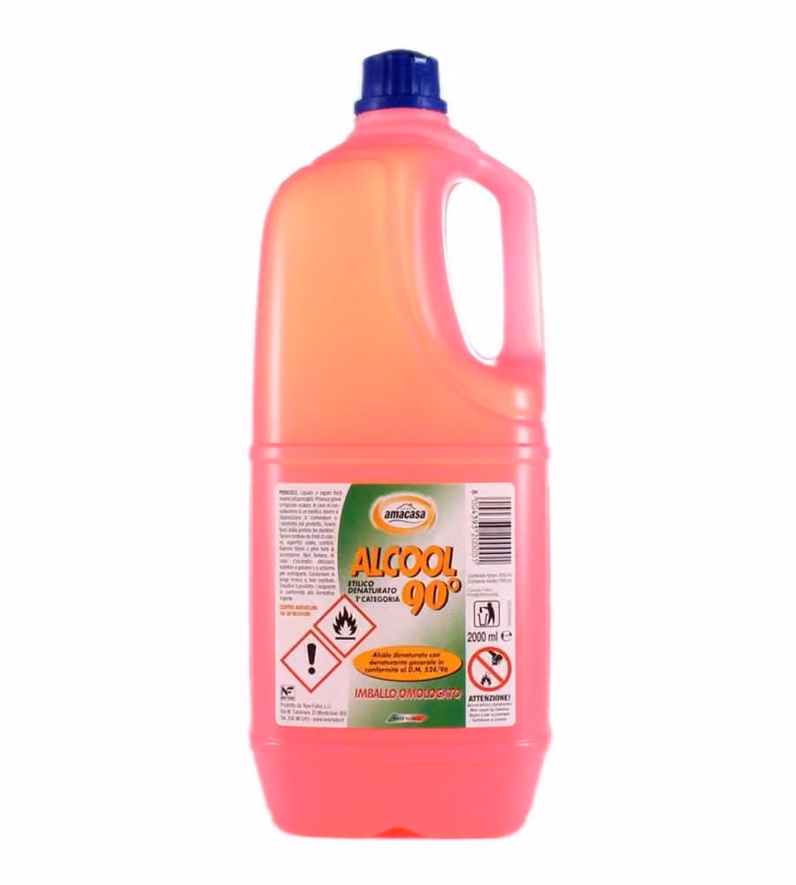 Amacasa Detergente Superfici - Alcool Etilico Denaturato 90° - 2L