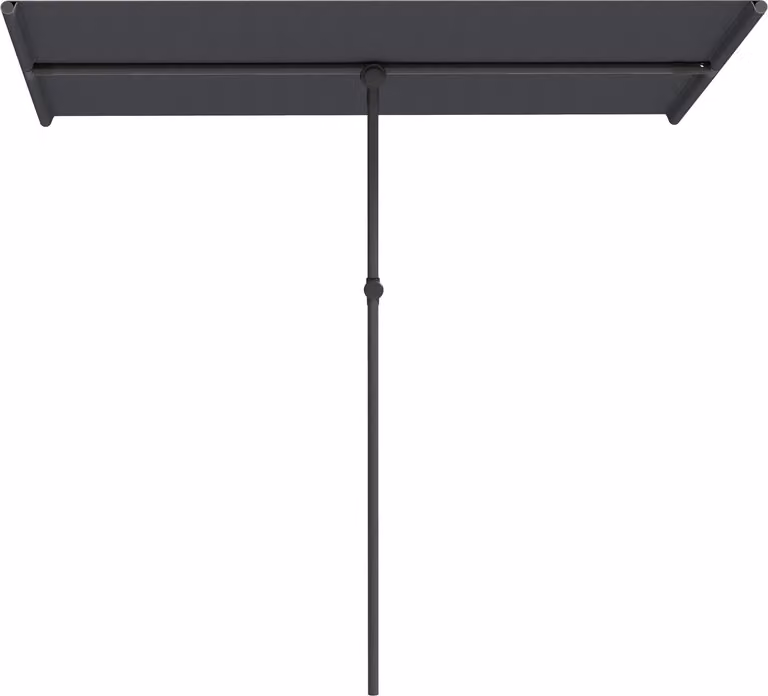 Ombrellone 180 gradi girevole Ombrellone da giardino regolabile in altezza con asta in alluminio Ombrellone da mercato Ombrellone da balcone Ombrellone per balcone 150x205cm Grigio scuro Aosom