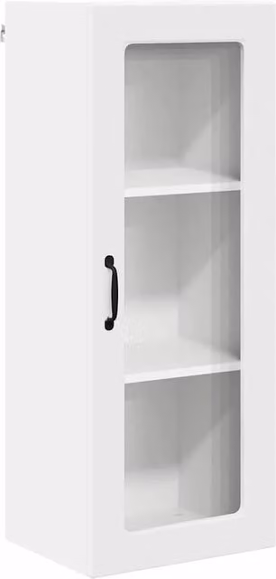 Mobile da cucina moderno 40 x 31 x 100 cm spazio di archiviazione efficiente stile contemporaneo legno ingegnerizzato bianco 02_0054438