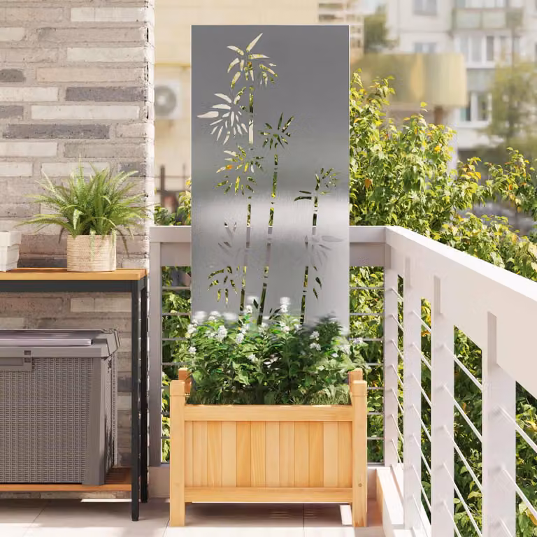 Paravento per privacy in giardino vidaXL, Argento, L 50 cm x H 140 cm