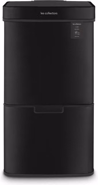 Pattumiera per riciclaggio Les Collectors N°1015 con sensore, colore nero, capacità 69L