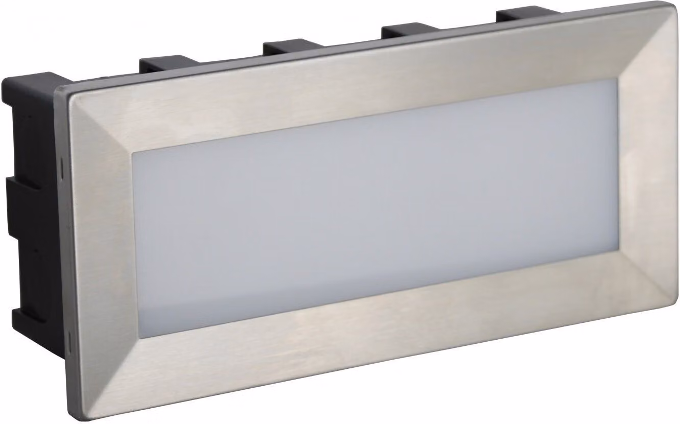 Lampada da incasso per facciate a LED 3,5W argento IP65 SU-MA Mur C 04