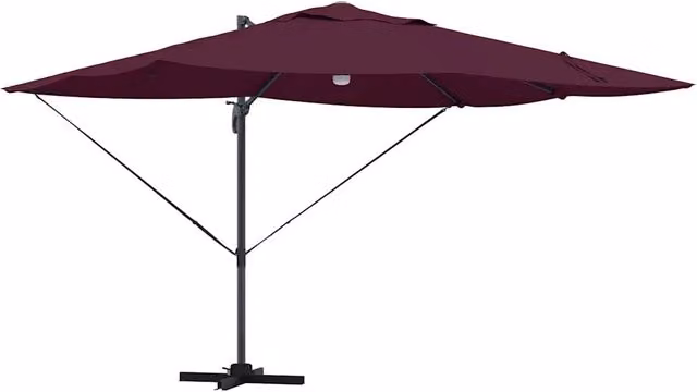 Ombrello | Parasolne Rosso Bordeaux 351 x 250 x 253 cm