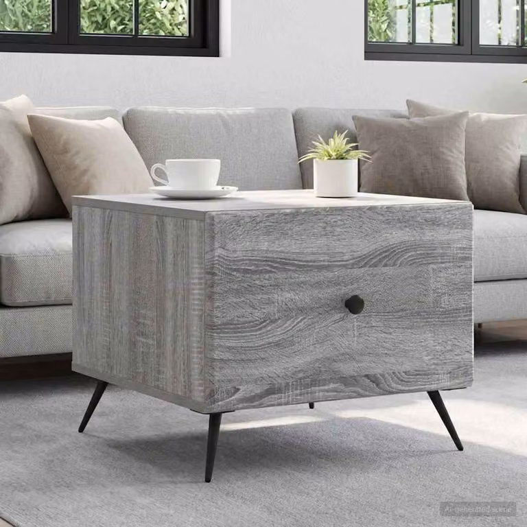 vidaXL Tavolino da salotto rettangolare Grigio L/P/H: 49 x 50 x 40 cm