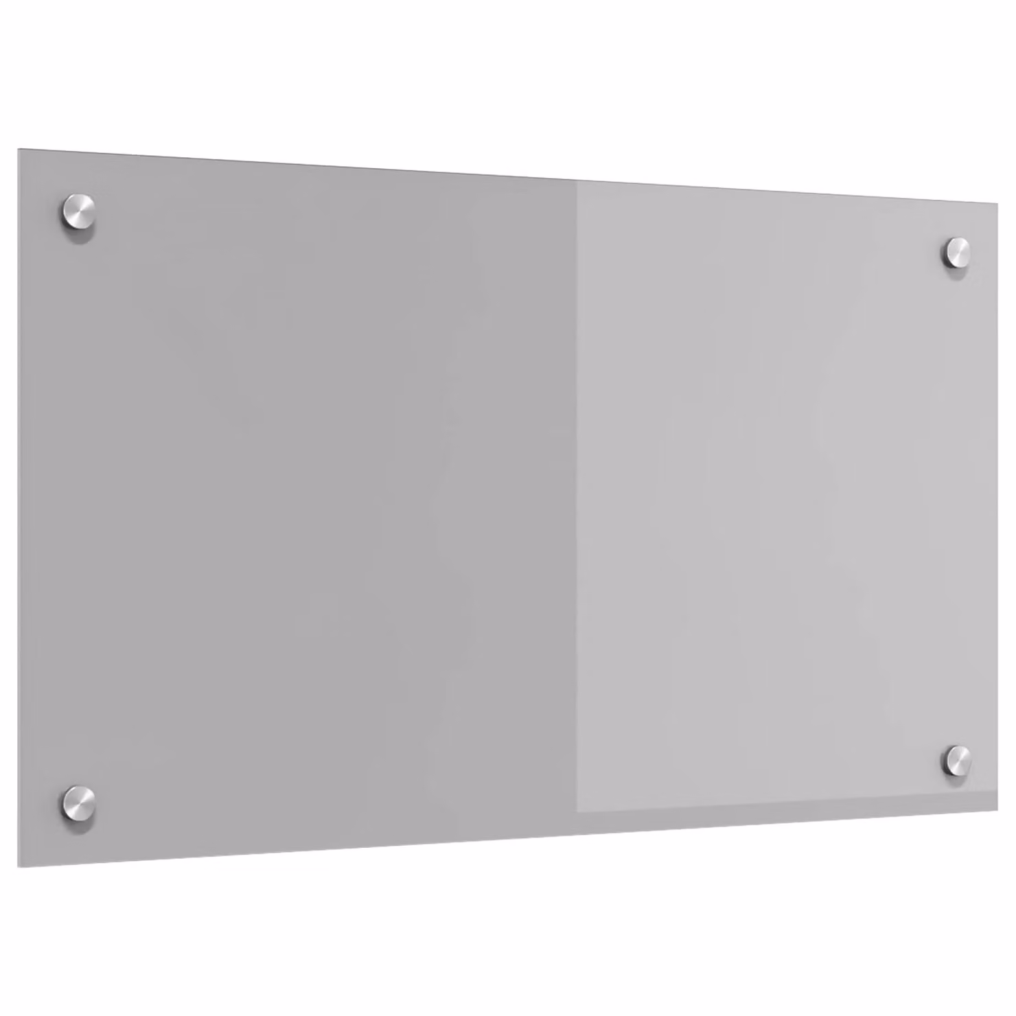 Schienale da cucina vidaXL in vetro temperato Grigio chiaro 70 x 40 cm