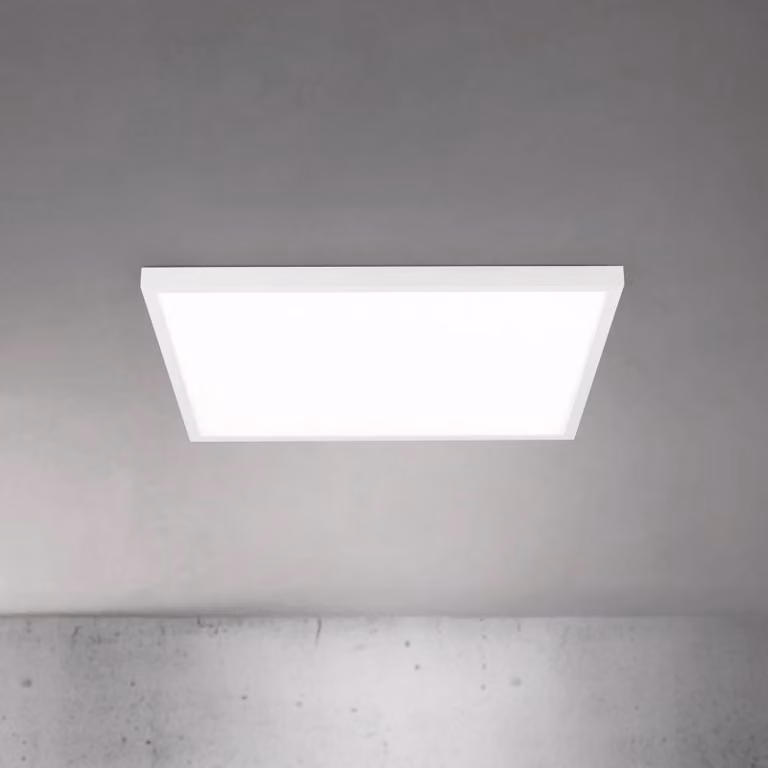 ORION Plafoniera a LED Disc, dimmerabile, Bianco / Opale, Soggiorno / Sala da pranzo, Alluminio, Moderno, Plafoniera LED
