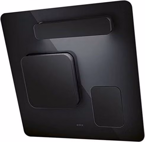 Elica Feel Cappa a parete 80 cm Nero, Classe A, 700 m³/h, 44 dB con Controllo Touch LED