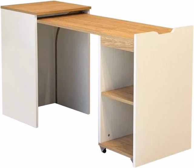 Scrivania in legno "Modulo" - 97 x 47 x 75 cm - Beige