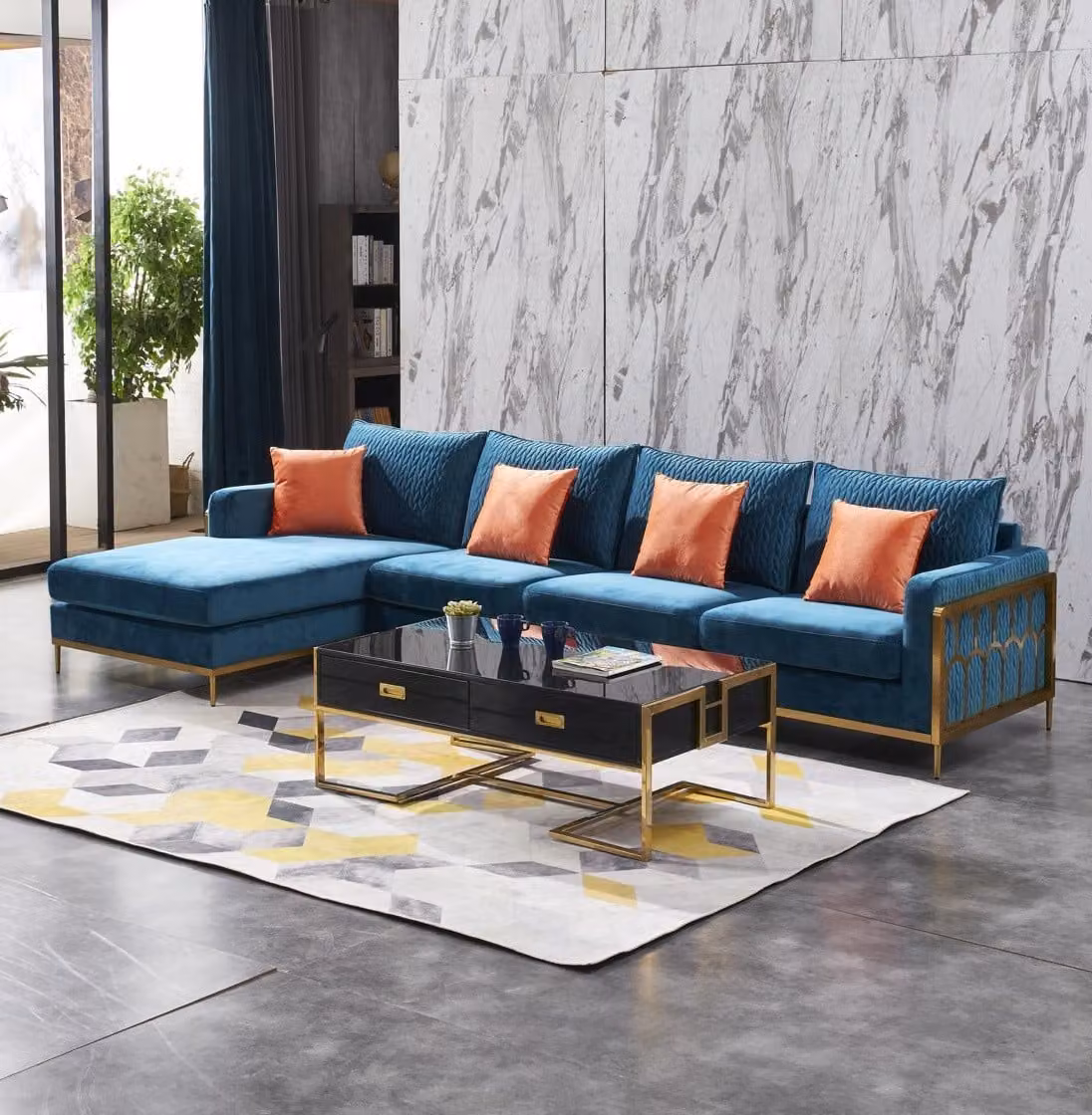 Ecksofa Grau Stoff L-Form Sofa Couch Design Couch Polster Textil Modern Garnitur