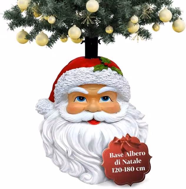 Base per Albero di Natale Decorativa Saint Joy Multicolore in Metallo e Plastica con Luci LED