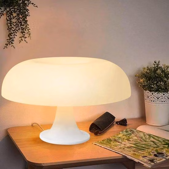 Lampada da tavolo in stile retrò con 3 tonalità di luce - Lampada LED per camera da letto, ufficio o sala lettura - Lampada a forma di fungo dal design nostalgico, ideale per comodini - Lampada da bar - Lampada decorativa