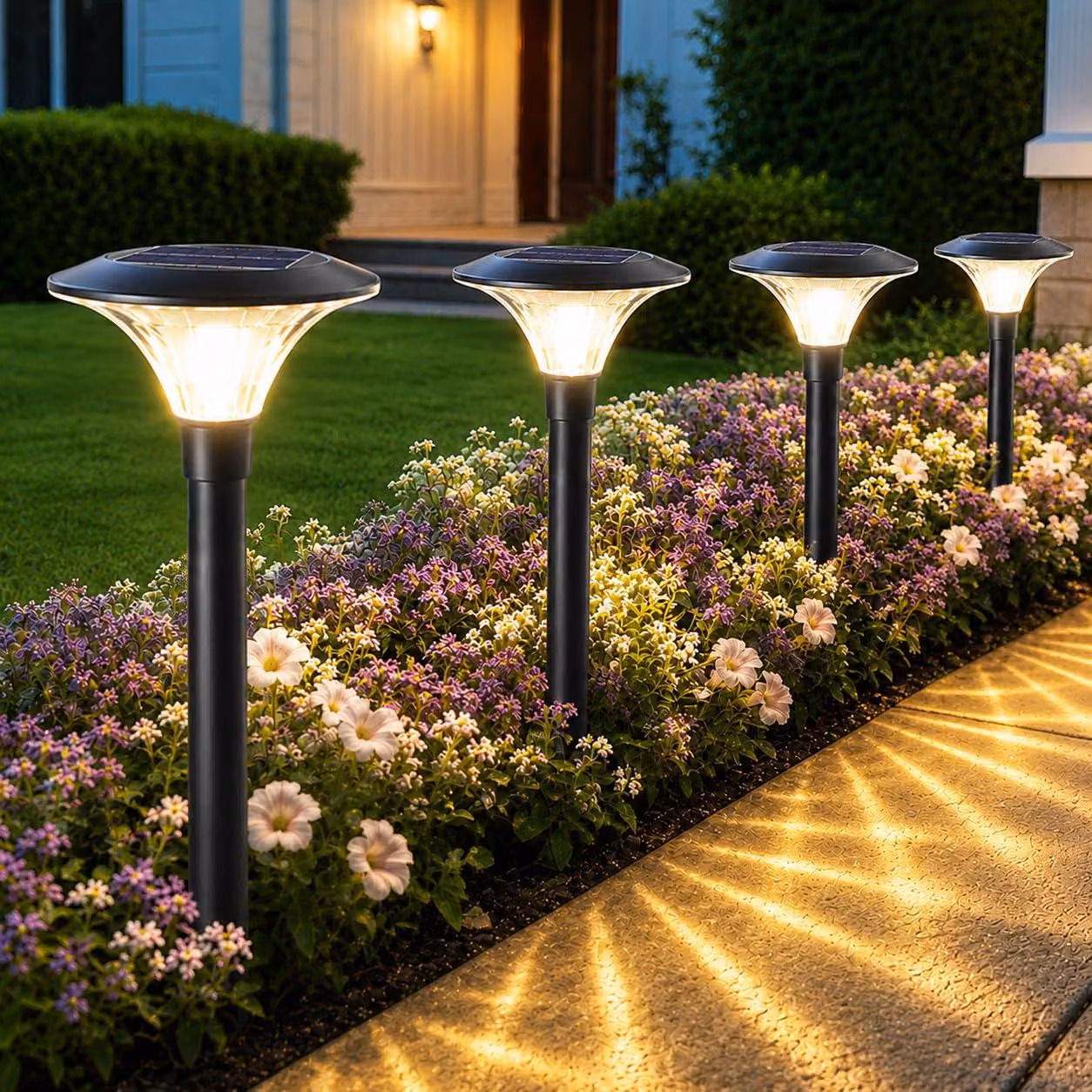 Illuminazione solare per esterni, impermeabile e facile da installare