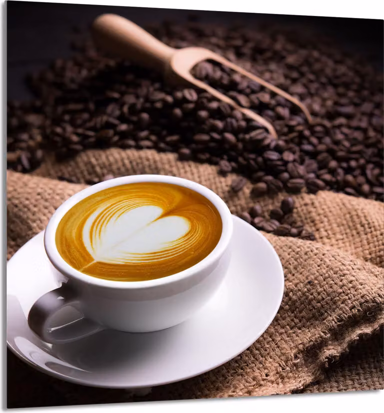 PIATTO IN VETRO PER CUCINA 60x65 Caffè