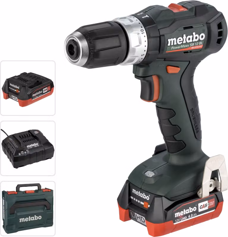 Metabo PowerMaxx SB 12 BL Akku-Schlagbohrschrauber + Zubehör 601046800