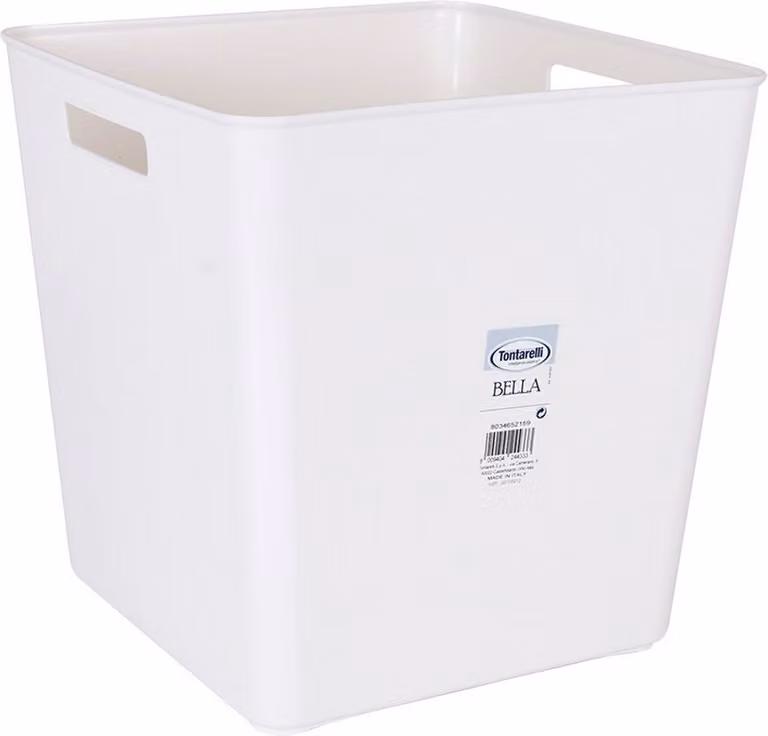 Storage Box Tontarelli Bella White 29 x 29 x 30 cm