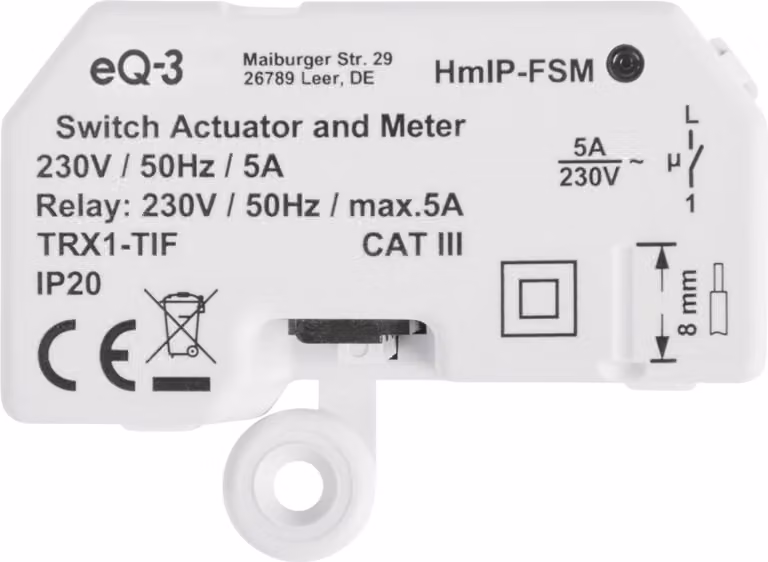 Homematic IP 142721A0 Attuatore di commutazione attuatore intelligente domestico