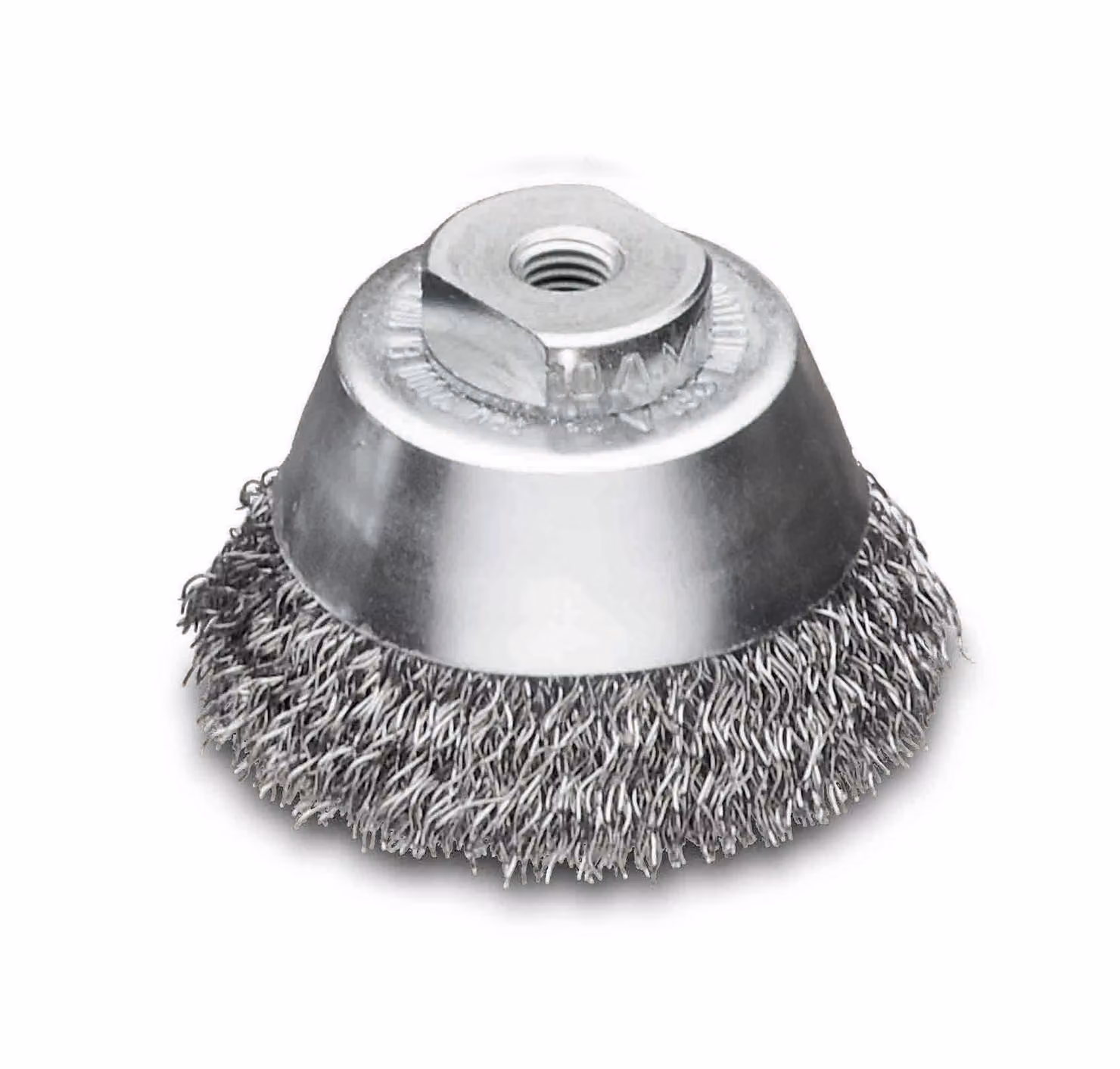 Lessmann Topfbürste rostfrei 80 mm, M14x2,0, für Winkelschleifer, sehr robust