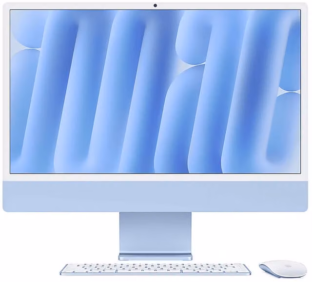Apple iMac 24'' con Chip M4, 10 CPU/GPU, 16GB RAM, 256GB SSD, Blu
