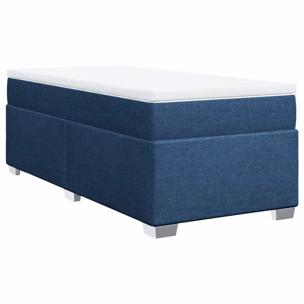 Letto con Giroletto a Molle e Materasso Blu vidaXL L/P/H: 200 x 80 x 32 cm – 2