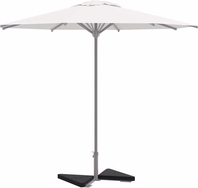 Maison Exclusive - 2 pesi per ombrelli, in granito nero, triangolari, da 14 kg