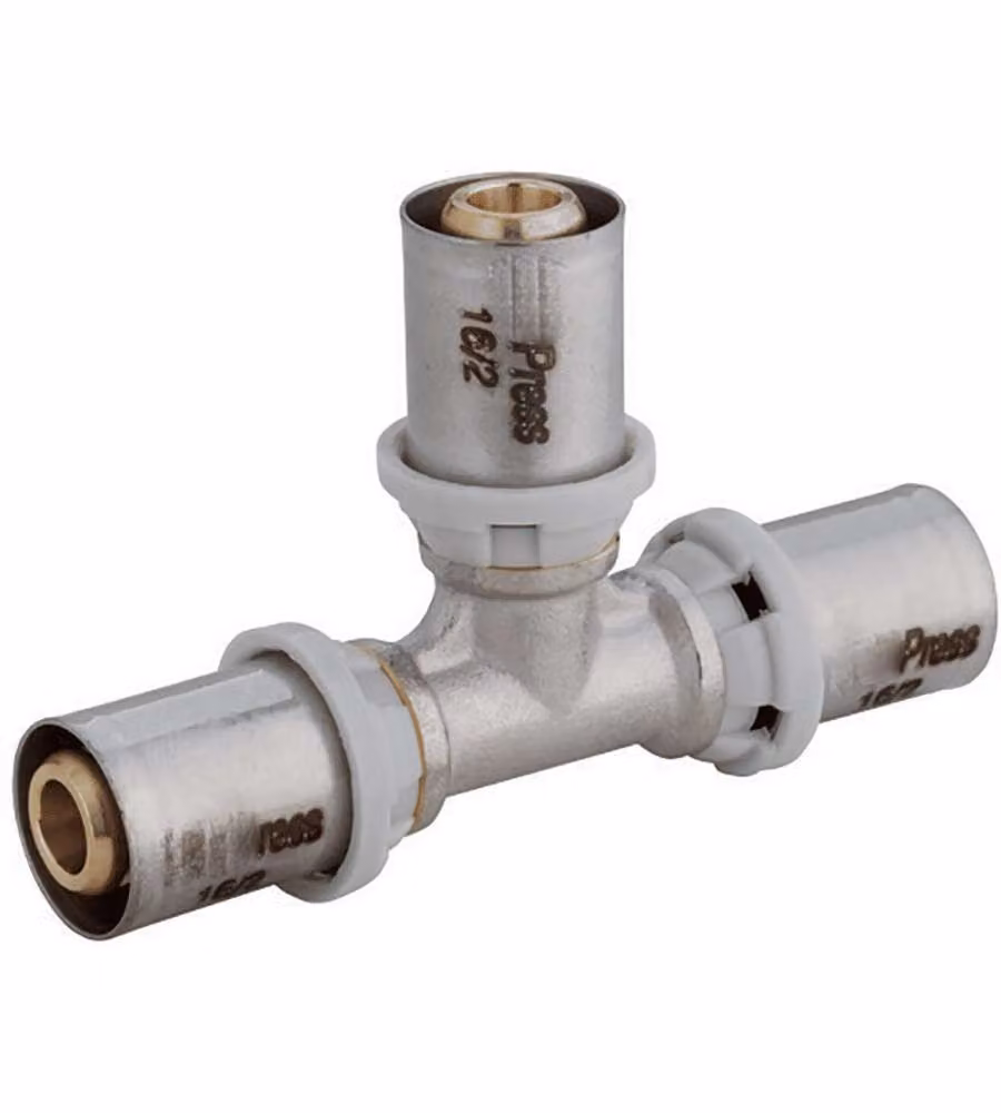 IDRO BRIC Raccordo T a Pressare per Multistrato d. 20x20x20 mm