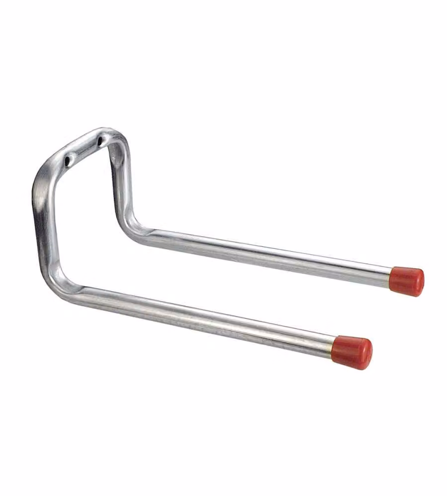 Gancio doppio a parete Masidef zincato L: 9,8 cm, P: 7,8 cm, H: 19,8 cm