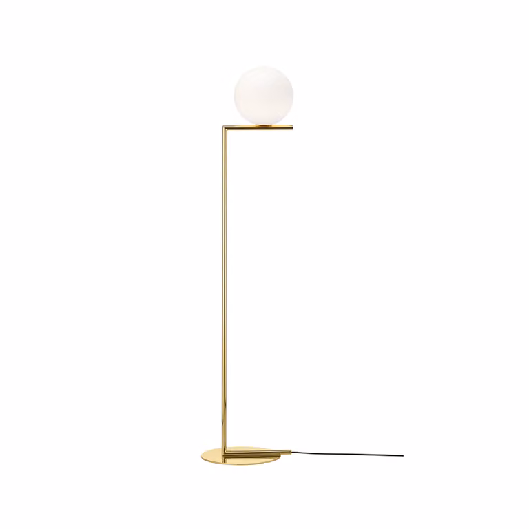 Flos - IC F1 10 Anniversary - Lampada da terra - Oro 24K