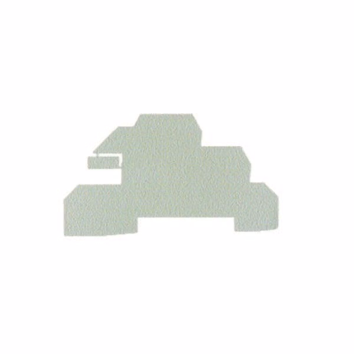 Piastra terminale 1,5 mm beige - Piastra terminale/divisoria per morsettiera WAP WDL2.5/S