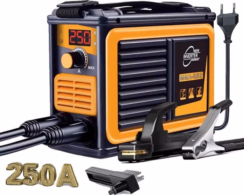 Saldatrice, design portatile, compatibilità versatile con i metalli, MMA-250 EU