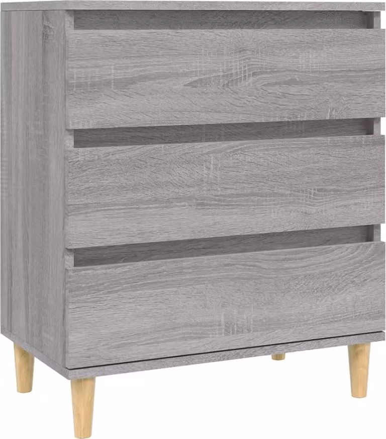 Credenza Grigio Sonoma 60x35x70 cm in Legno Multistrato
