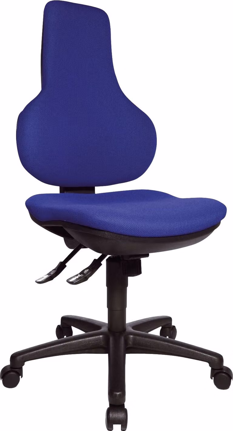 Topstar® EPO20BC6 Drehstuhl Ergo Point ohne Armlehnen blau