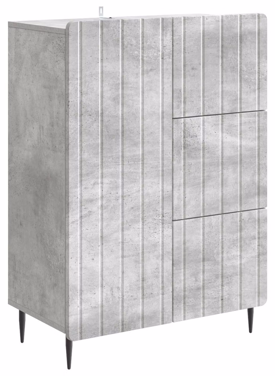 Credenza con cassetto Grigio Cemento 66 x 34,5 x 91,5 cm