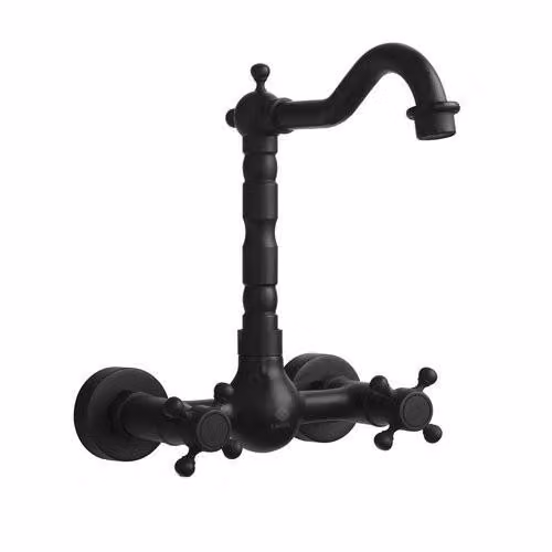 Miscelatore per lavabo in stile retrò NERO