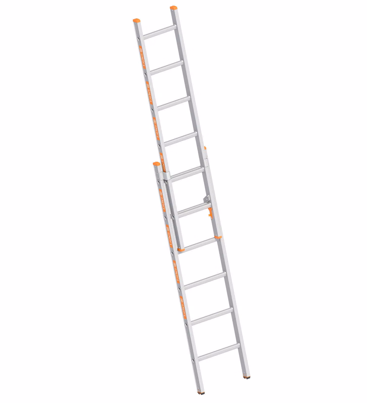 Scala scorrevole in alluminio Layher, 2 pezzi, 2 x 6 pioli