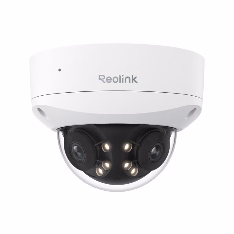 Reolink Duo 2V PoE, telecamera di sicurezza PoE 4K 8MP 180° a doppia lente, IK10 Vandal, rilevamento intelligente, visione notturna Spotlight, audio bidirezionale, IP67