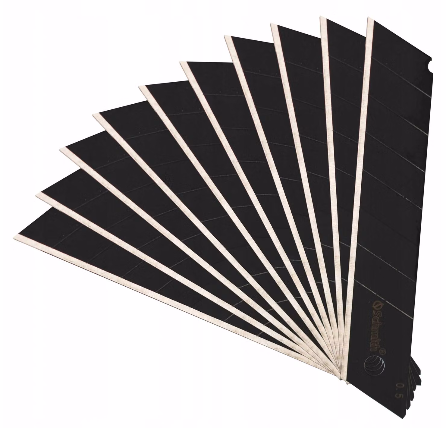 Lame a strappo SCHMITH® - 10 pezzi - 18 mm - nere - Lame di ricambio per taglierini