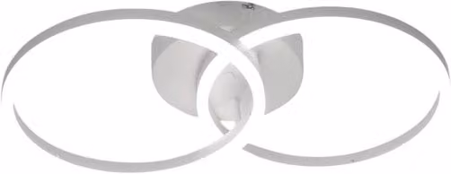 Plafoniera a LED Giotto Fabas Luce bianca con design moderno ad anello e luce bianco caldo dimmabile