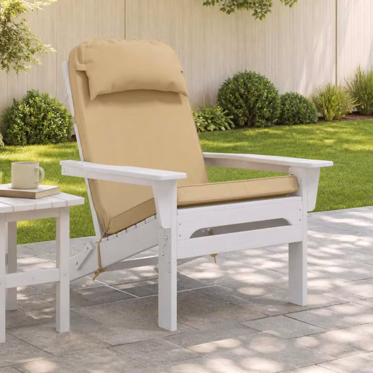 vidaXL Cuscino per Lounger Sole 100% Poliestere Beige 55 x 124 x 5 cm