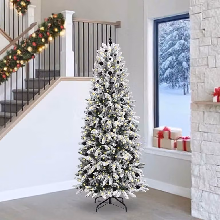 Maison Exclusive - Albero di Natale artificiale, colore bianco, altezza 240 cm