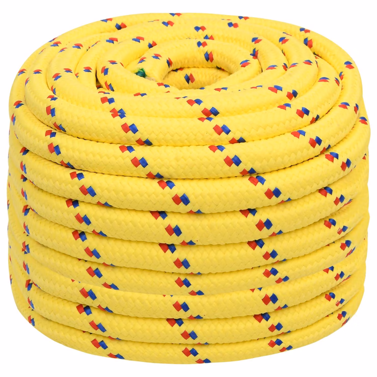 Corda multiuso vidaXL in plastica gialla, diametro 20 mm, lunghezza 100 m
